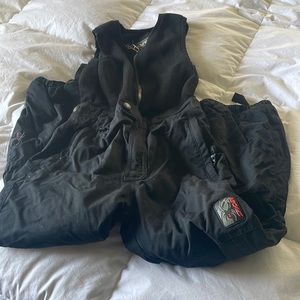 Spider kids snow bibs.